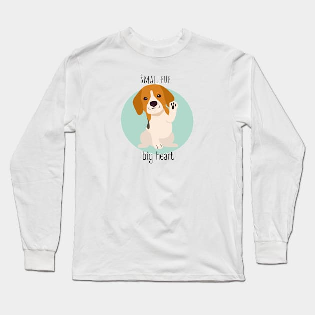 Small pup, big heart Long Sleeve T-Shirt by AbstractWorld